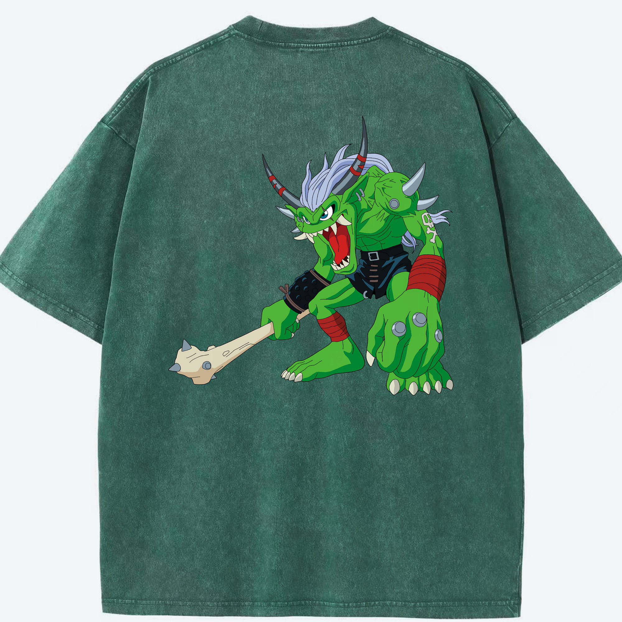 （画像用） Digimon デジタルモンスター/デジモン 綿100% ヴィンテージ風 半袖Tシャツ（背面プリント）